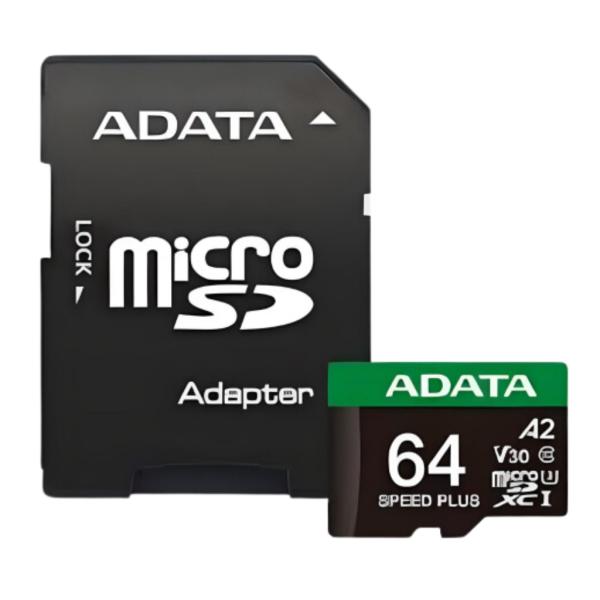 Memoria Micro SD Adata 64GB Velocidad 180/160 MB/s