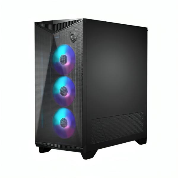 Case Gaming RGB Msi Mpg Gungnir 300R Airflow Mid Tower Ventiladores 4 de 120MM 306-7G21R21-W57 Negro - Negro