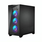 Case Gaming RGB Msi Mpg Gungnir 300R Airflow Mid Tower Ventiladores 4 de 120MM 306-7G21R21-W57 Negro - Negro