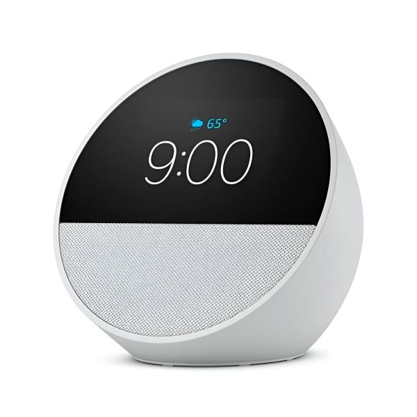 Amazon Echo Spot 2024 con Reloj Alarma y Alexa B0BFCBKXWLW - Blanco