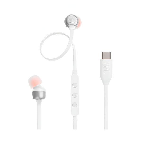 Audifono Jbl Tune 310C Alámbrico Tipo C JBLT310CWHTAM - Blanco