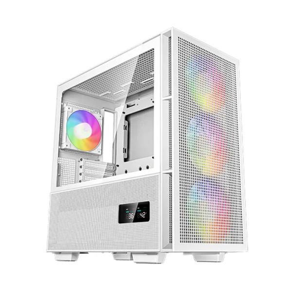 Case gaming RGB deepcool CH560 digital mid tower 3 ventiladores de 140 mm y 1 de 120 mm con vidrio lateral y malla frontal R-CH560-WHAPE4D-G1 Imagen secundaria del producto