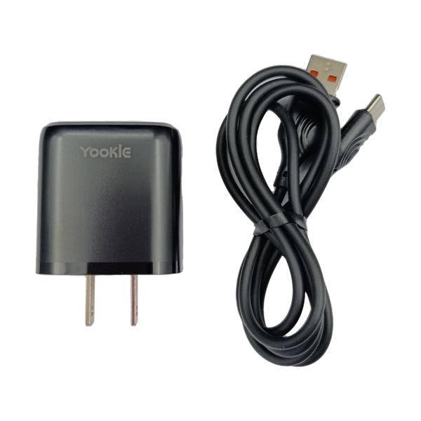 Cargador Yookie EI2 Blanco Micro B Carga Rápida QC 3.0 Imagen principal del producto