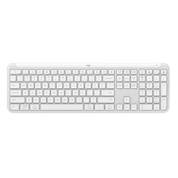 Teclado Logitech Signature Slim K950 Membrana Inalámbrico Bluetooth Español 920-012593 - Blanco