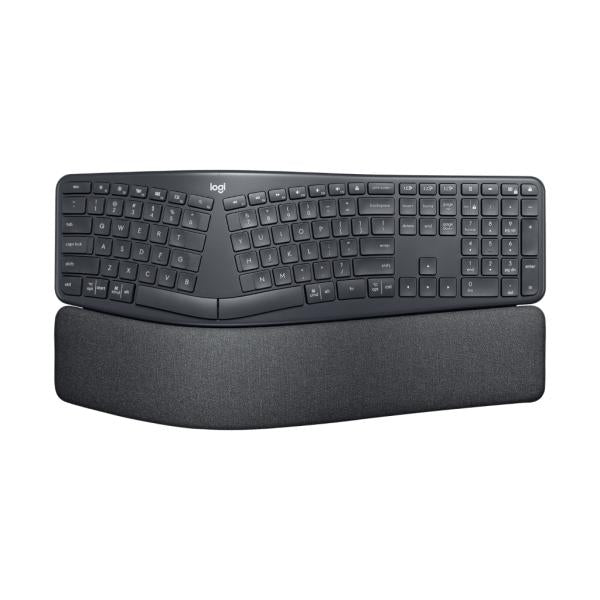Teclado Logitech Ergo K860 for Business Membrana Inalámbrico Bluetooth Inglés 920-009166 - Negro