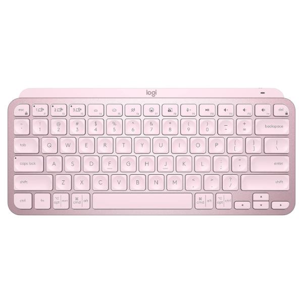 Teclado Logitech Mx Keys Mini Membrana Inalámbrico Bluetooth Inglés 920-010474 - Rosado