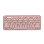 Teclado Logitech Pebble Keys 2 K380S Membrana Inalámbrico Bluetooth Español 920-011785 - Rosado