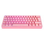 Teclado Gaming RGB Eagle Warrior Kgy182u0001c 60% Mecánico Alámbrico USB Español - Rosado