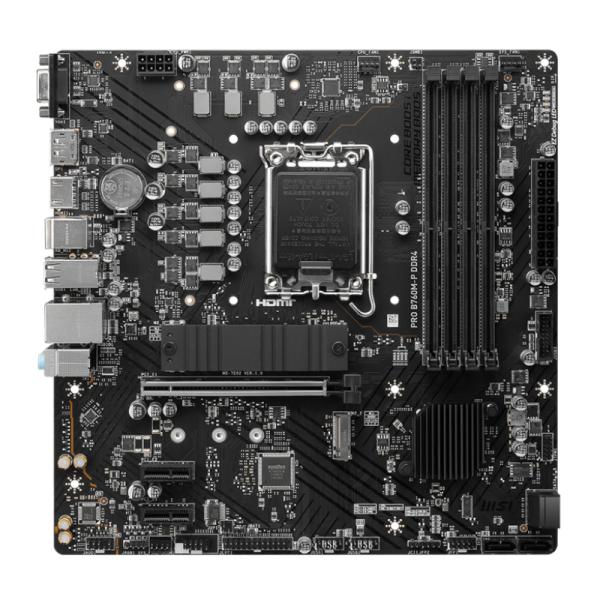 Tarjeta Madre Msi PRO B760M-P DDR4 Lga 1700 M-ATX 911-7E02-016 - Negro