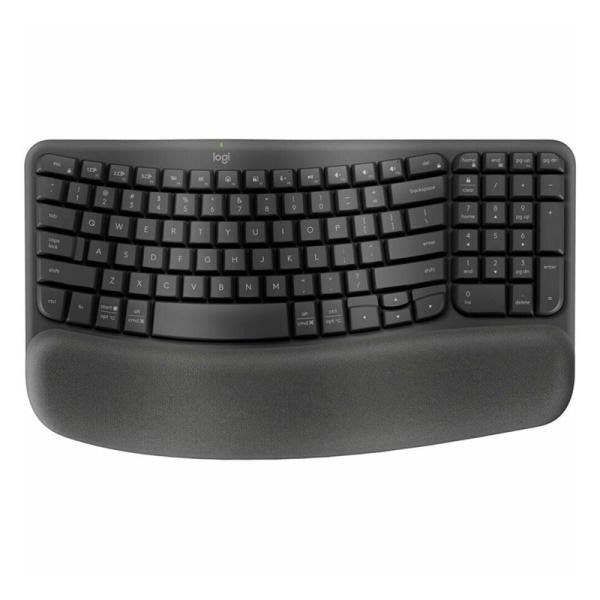 Teclado Logitech Ergo Wave Keys Inalámbrico Bluetooth Inglés 920-011898 - Negro