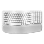 Teclado Logitech Ergo Wave Keys Inalámbrico Bluetooth Inglés 920-012275 - Blanco