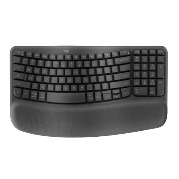 Teclado Logitech Ergo Wave Keys Inalámbrico Bluetooth Español 920-012278 - Negro