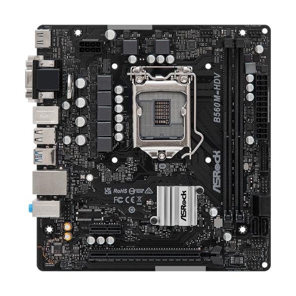 Tarjeta Madre Asrock B560m-hdv R3.0 Micro Atx Ddr4 Negro
