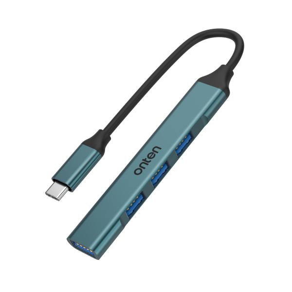 Hub USB-C 4 en 1 Onten OTN-9706 USB 2.0 y Audio Imagen principal del producto