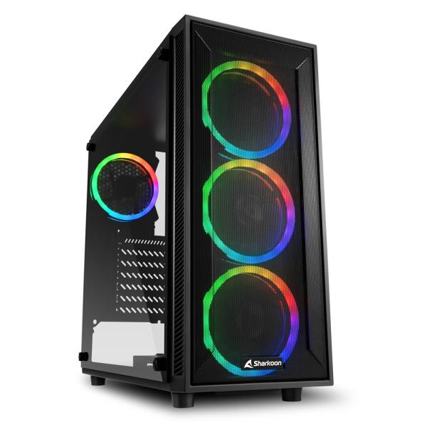 Case gaming RGB Sharkoon TG4M mid tower ventiladores 4 de 120 mm 4044951034840 Imagen secundaria del producto