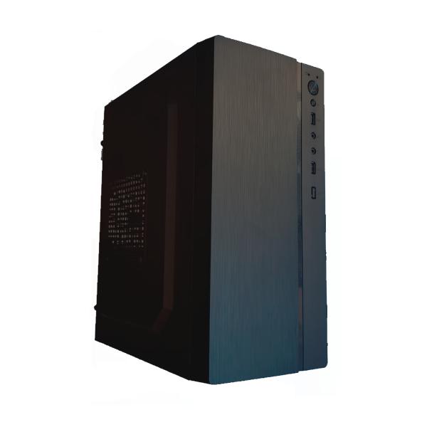 CASE CM05KTRA002C MINI TOWER SIN VENTILACIÓN INCLUIDA CON PANEL LATERAL Y CON FUENTE DE PODER 600W - NEGRO