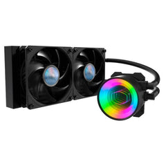 ENFRIAMIENTO LIQUIDO RGB COOLER MASTER MASTERLIQUID  ML240 MIRROR ARGB AIO 240MM MLX-D24M-A18PK-R1 - NEGRO
