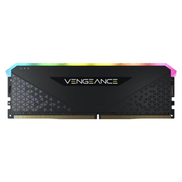 MEMORIA RAM PC 8GB CORSAIR VENGEANCE RGB RS DDR4 3200MHz CL16 1.35V RGB CMG8GX4M1E3200C16 - NEGRO