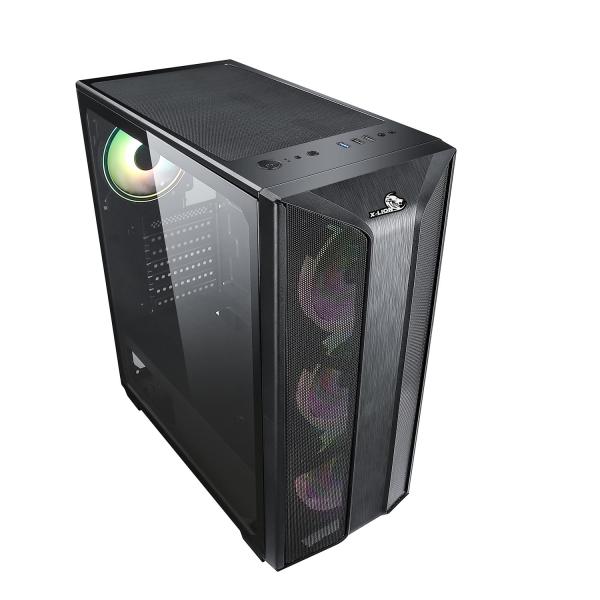 Case X-Lion H2-510 panel vidrio templado + 3 ventiladores Imagen secundaria del producto