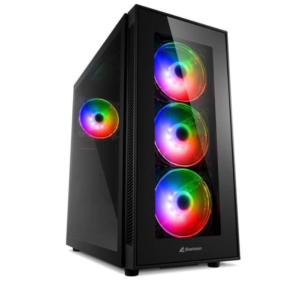 Case Gaming Sharkoon TG5 PRO RGB Vidrio Templado Negro