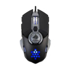 Mouse Gaming Eagle Warrior Hive USB 4800 DPI Negro/Plateado