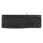Teclado Logitech K120 Alambrico USB Ingles Negro