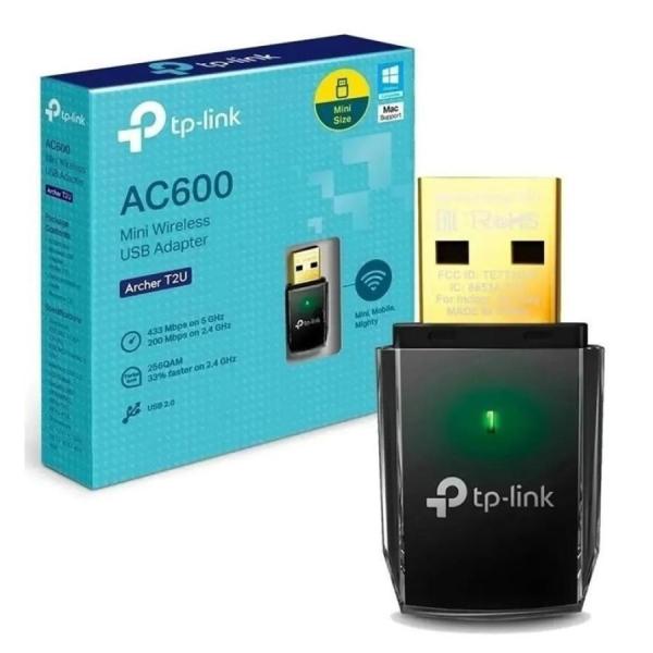 Adaptador TP-Link Inalámbrico Dual Band AC600 Archer T2U