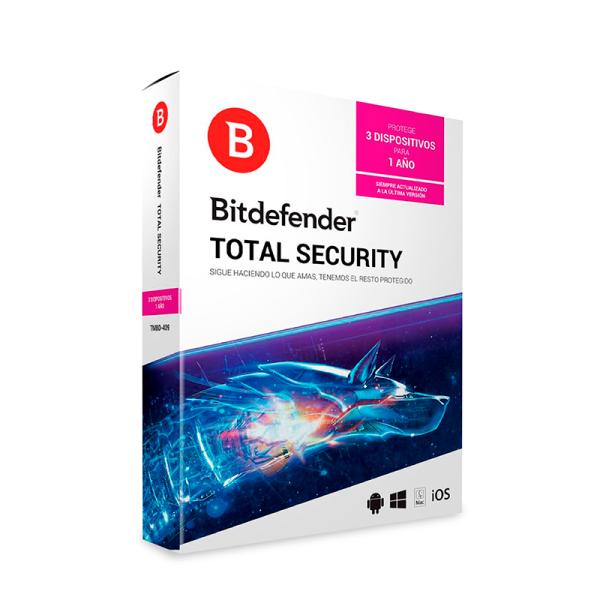Bitdefender total security antivirus 3 dispositivos 1 año Imagen secundaria del producto