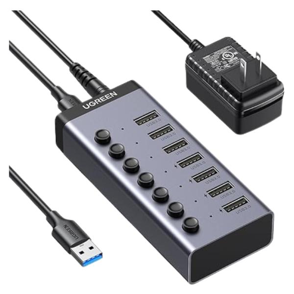Hub Ugreen CM481 7 Puertos USB 3.0 Transferencia 5 Gbps