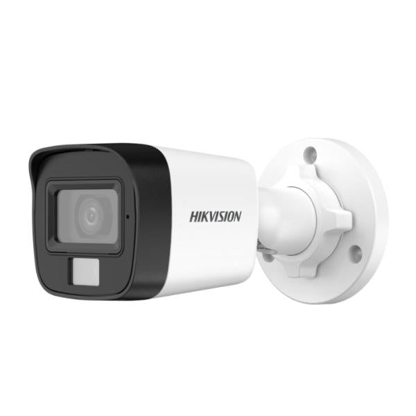 Camara Mini Bullet Hikvision DS-2CE16K0T-LPFS 3K Smart Hybrid Light Ir Hasta 25 M y Luz Blanca Hasta 20 M IP67 300513694 - Blanco