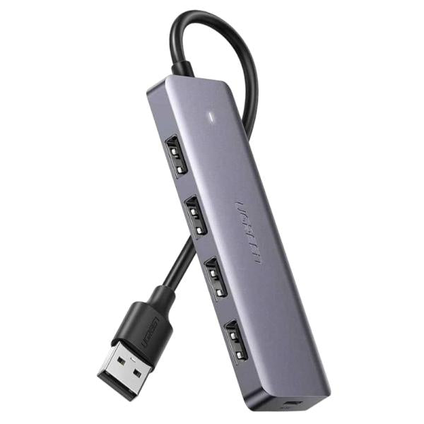 Hub Ugreen CM219 5 en 1 USB-A 4 Puertos USB-C Gris