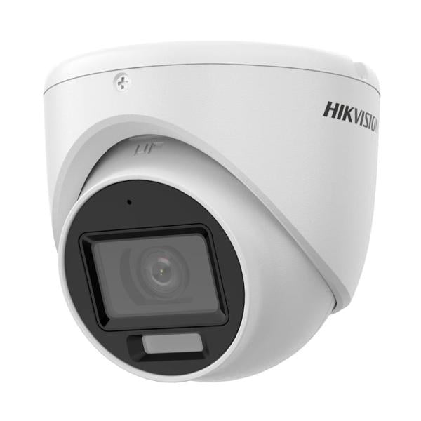 Cámara Turret Hikvision Ds-2ce76d0t-lmfs(2.8mm)(o-std) 2 Mp Smart Hybrid Light Ir Hasta 30 M y Luz Blanca Hasta 20 M 300615440 - Blanco