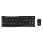 Combo Teclado y Mouse Logitech MK270 Inalámbrico Receptor Español Negro