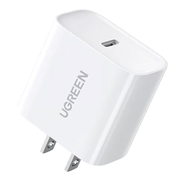 Cargador Ugreen CD137 20W USB-C Carga Rápida Blanco