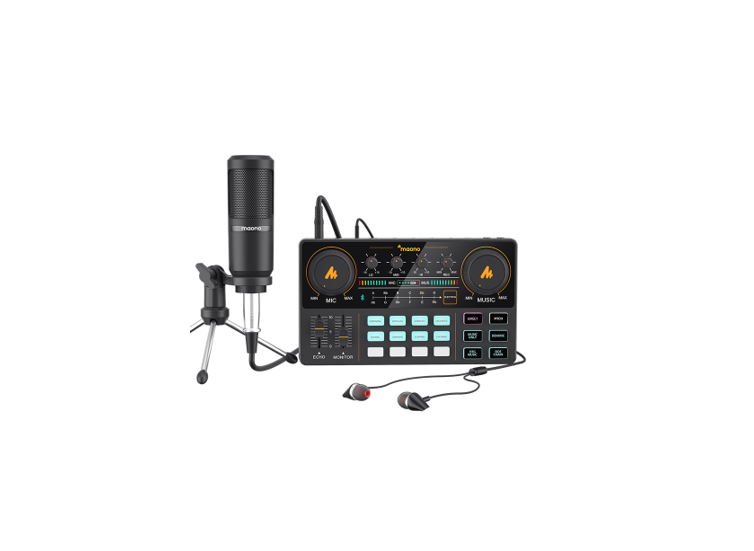 INTERFAZ DE AUDIO MAONO CON MICROFONO AU-AM200 S1