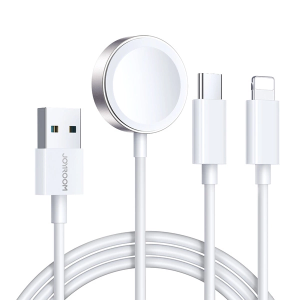 Joyroom Cargador Reloj USB-A a Lightning/Type-C Blanco S-IW008 Imagen principal del producto