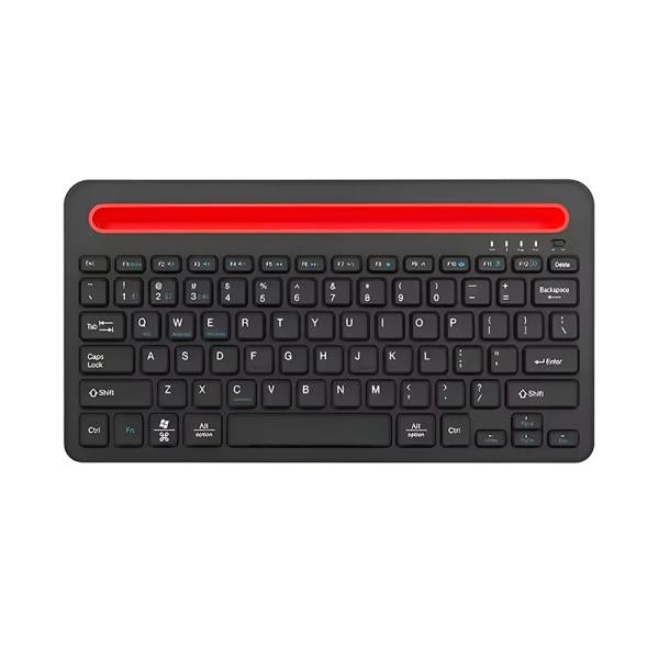 Teclado Inalambrico K108 Bluetooth Soporte Smartphone Negro Rojo Imagen principal del producto