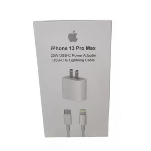 Apple Cargador Completo Tipo C a Lightning 20W iPhone 13 Pro Max