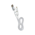 Cable Argom 2 en 1 Lightning y Micro USB ARG-CB-0058