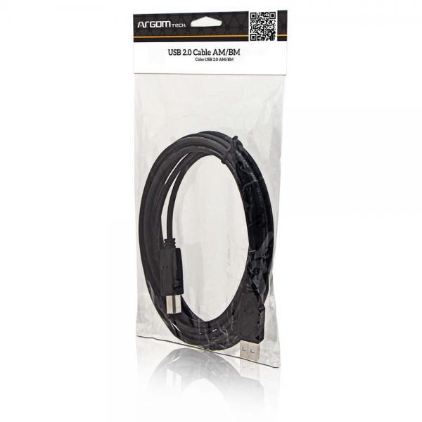 Cable Argom USB Impresora 2.0 A/B 6FT ARG-CB-0036 Imagen principal del producto