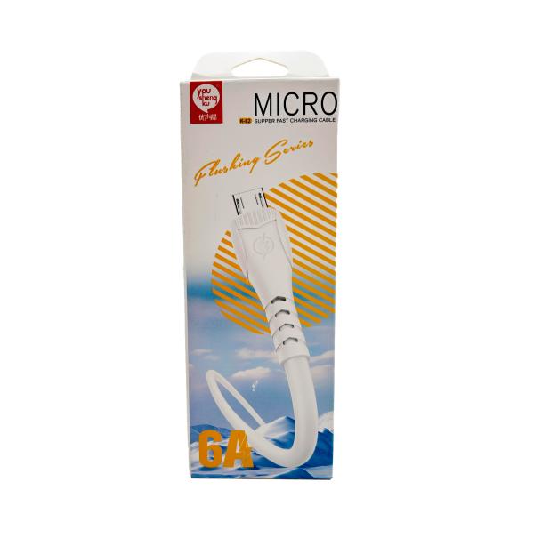Cable Youshengku USB Tipo C K-62 Blanco Imagen principal del producto