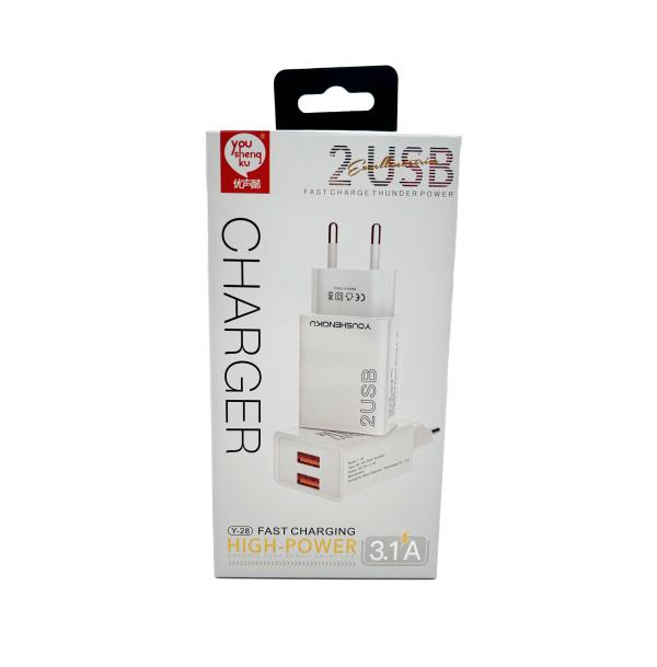 Youshengku Cargador Casa Y-28 Blanco Us Imagen principal del producto