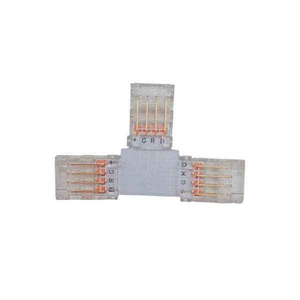 Wangli Conector Tira LED T 4 Pines 10mm Rgbw