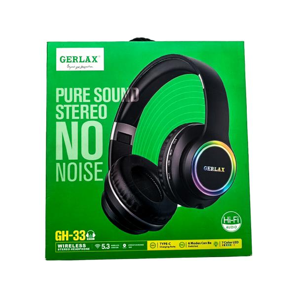 Gerlax Audifonos Bluetooth GH-33 Negro - Manos Libres Inalambricos