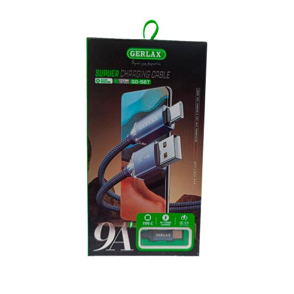 Cable Gerlax USB Tipo C GD-56T 1 Metro Gris
