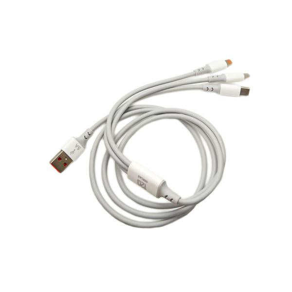 Cable USB Multiplataforma GD-57 Gerlax - 1.2m Blanco
