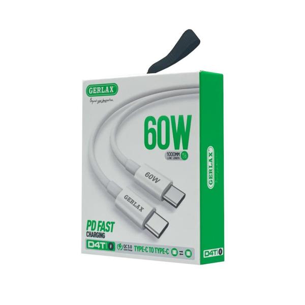 Cable USB Tipo C D4T Gerlax - 1M Blanco