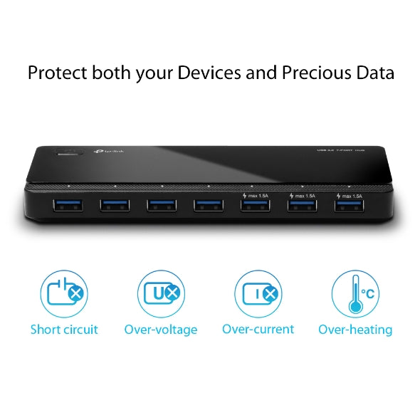 Hub TP Link USB 3.0 7 Puertos TL-UH700 Expansión Conexiones