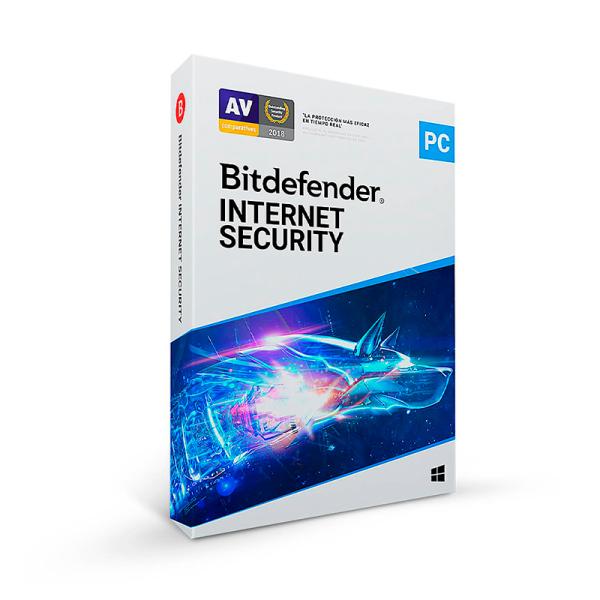 Bitdefender Internet Security 1+1 Pc 1 Año Licencia
