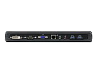StarTech.com Estación de Conexión Docking Station Replicador Puertos Universal para Portátil USB 3.0 - Audio Red DVI HDMI&reg;VGA Vídeo Doble - Estación de conexión